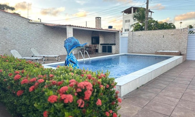 Santo Agostinho Casa | Enseada dos corais - Cabo de Santo Agostinho com piscina grande