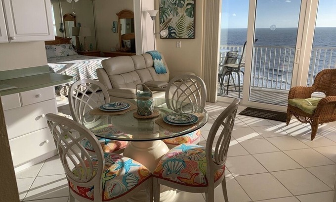 South Island Condominio | Estero Beach & Tennis, noveno piso, vista directa del golfo - increíbles puestas de sol!