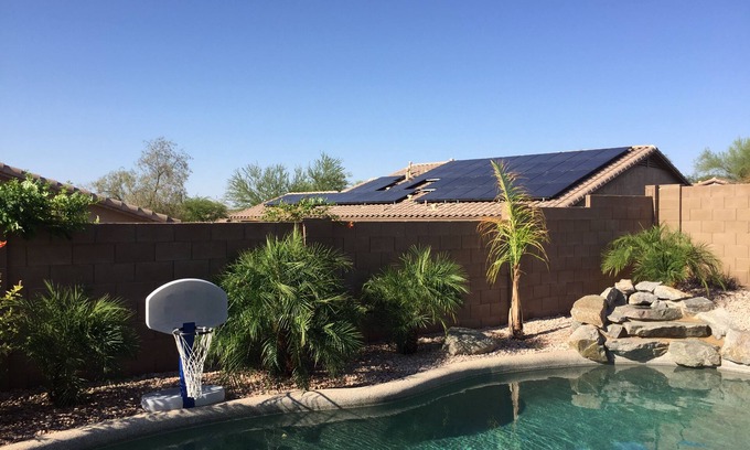 Estrella Mountain Ranch Casa | Estrella Mountain Ranch Casa de vacaciones, Piscina climatizada, 8 Foot Mesa de billar, capacidad para 10