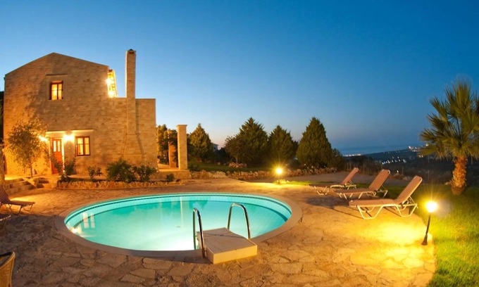 Agia Triada Villa | Exclusive Crete Villa | Hill Top villa | Private Pool | Stunning Views | 3 BDR | Rethymno