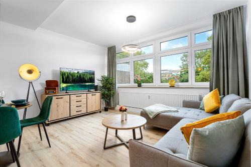 Recklinghausen Apartamento | Exklusives Studio - Zentral Innenstadtlage - Kostenloser Parkplatz - Aufzug - Modern für bis zu 4 Personen - Smart Home