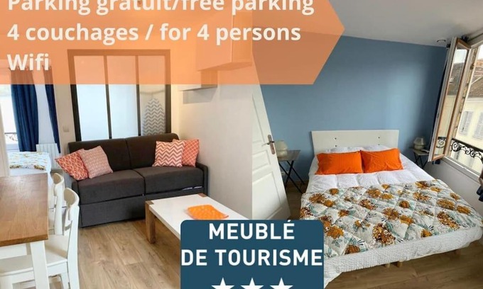 Avon Apartamento | F2 calme, Château, Grand Parquet, Fôret