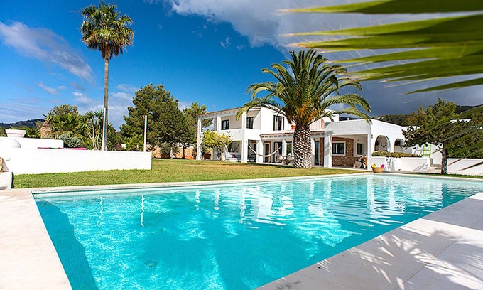 Sant Josep de sa Talaia Villa | Gran villa de lujo, ideal para familias, cerca de las playas, gran jardín