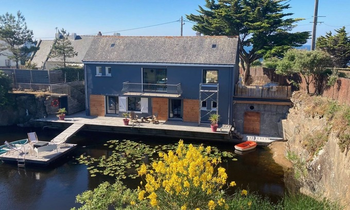 Batz-sur-Mer Casa | Frente al mar, costa salvaje, casa para 6 personas en un terreno de 2500 m²