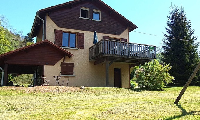 Ventron Cabaña | Chalet familiar Vosgos con futbolín y admite mascotas