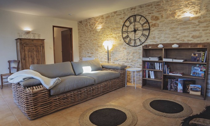 Saint-Genies Cabaña | Gîte-Habitación con desagüe-Vista al Jardín-Gîte Coucou