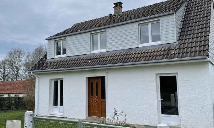 Thil-Manneville Casa | Family home 15 minutes from the beach