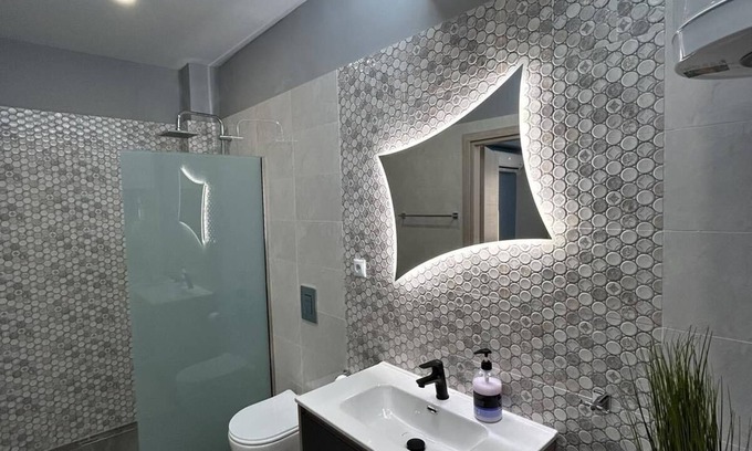 Drama Apartamento | Family size apartment 45 sq.m, 5 min away fto the AGIA BARBARA springs