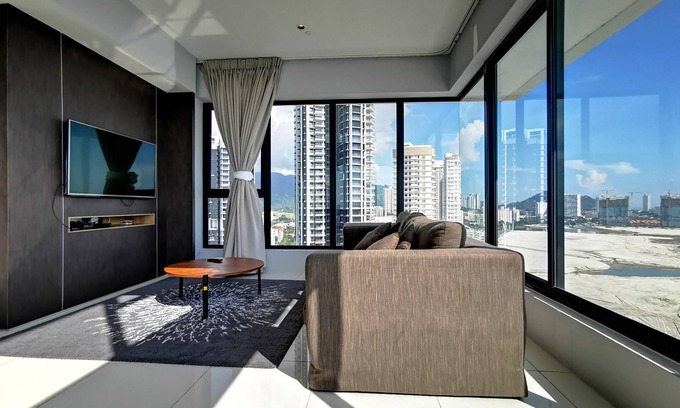 Downtown George Town Apartamento | Family Suite Sunrise Gurney Penang