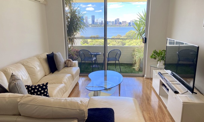 South Perth Apartamento | Impresionantes vistas al río y la ciudad