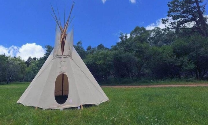 Saddlestring Casa | Fawn Tipi, Rustic Fawn Tipi by Bighorn Mountains