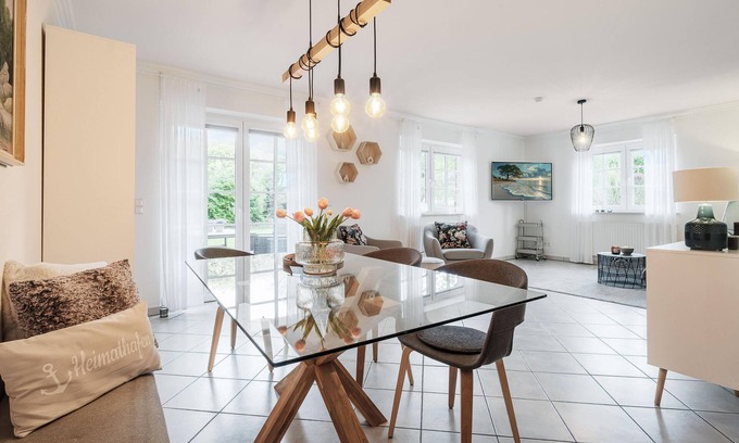 Langballigholz Apartamento | Feel-good place by the sea. Modern, accessible apartment with sun terrace and garden