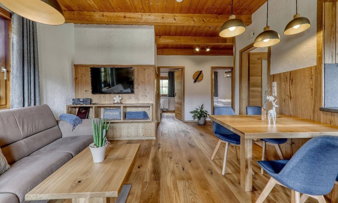 Barnzell Apartamento | Casa rural en construcción de madera con terraza