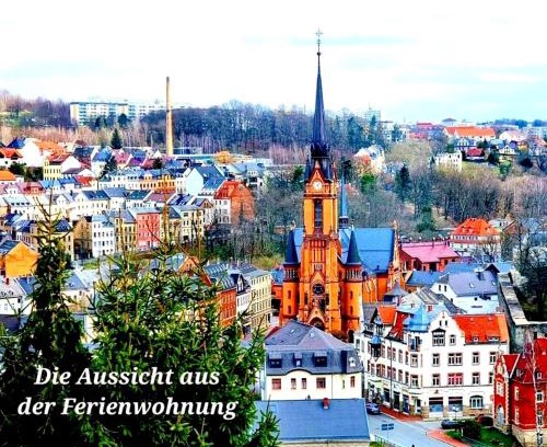Mylau Apartamento | Ferienwohnung "Blick Mylau" - Nähe Freizeitpark Plohn & weltgrößter Ziegelsteinbrücke