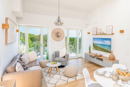 Prora Apartamento | FeWo Prora - Wellenblick inklusive Strandkorb