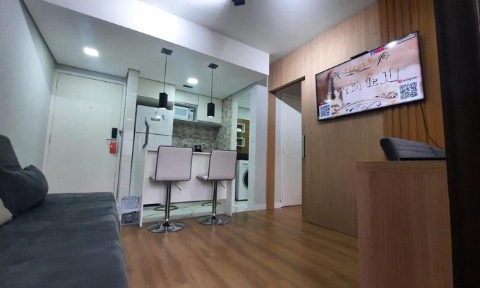 Indianopolis Apartamento | Flat Hotel reformado Perto do Metro de Moema