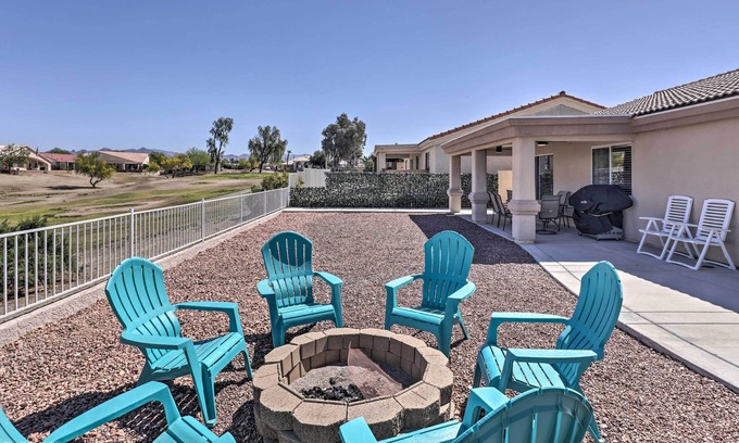 Fort Mohave Casa | Fort Mohave Home w/ Grill & Golf Course Views!