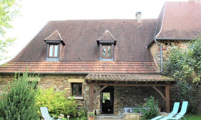 Saint-Amand-de-Belves Cabaña | Casa rural con piscina, aire acondicionado y mascotas permitidas cerca de Belvès