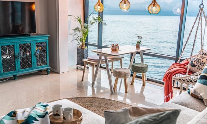 Hallim Condominio | Full ocean view from entire condo. 2Beds/1bath with free parking
