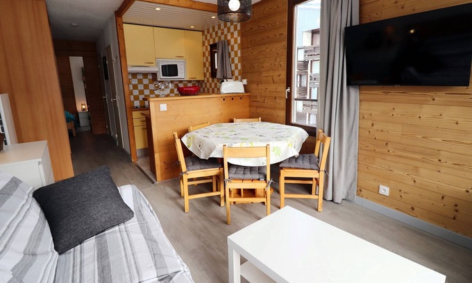 Le Lavachet Apartamento | Apartamento funcional cerca de pistas con balcón en Tignes