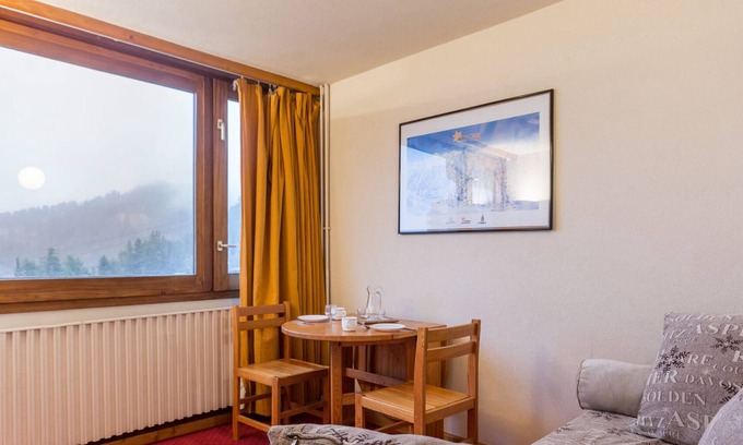 Plagne Centre Apartamento | Estudio funcional a pie de pistas con balcón