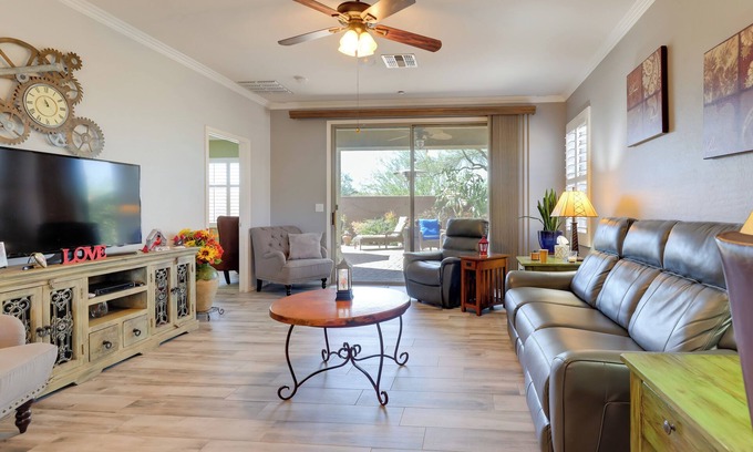 Anthem Casa | Furnished Patio, Fire Pit: Peaceful Anthem Home!