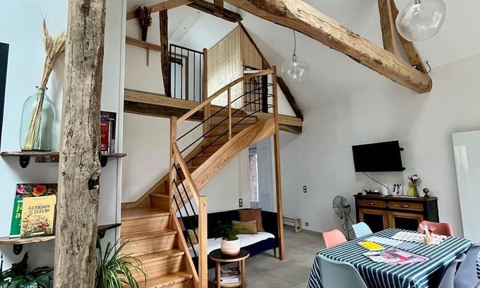 La Madelaine-sous-Montreuil Apartamento | Gîte Nina, 5 persons