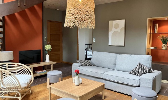 Montbeugny Cabaña | Gîte Cerf Ailé en Montbeugny, 14 pers, Mascotas permitidas, Wifi
