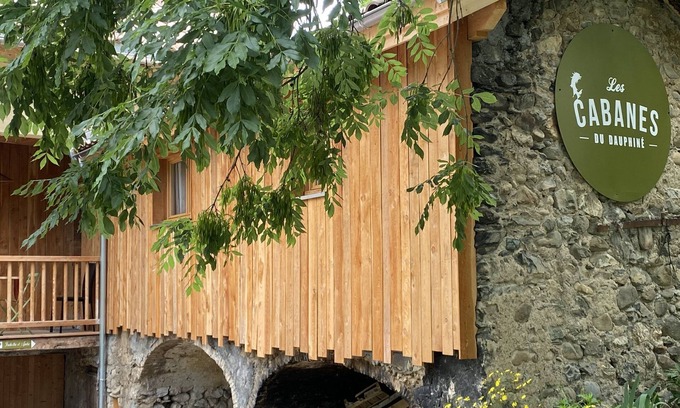 Gap Cabaña | Gîte-Luna de miel-Baño privado con bañera-Vista al patio-Gîte sauna à la ferme