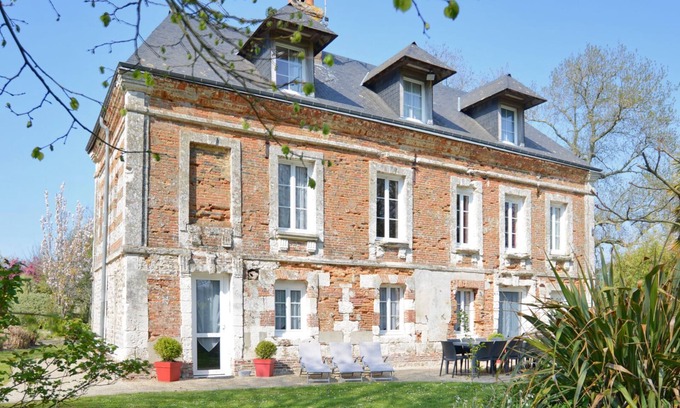 Bordeaux-Saint-Clair Casa | La Charmeuse d'Etretat-Casa-Tradicional-Baño en la habitacion-Vista al campo