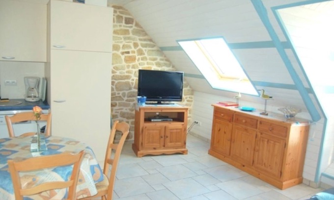 Erdeven Apartamento | Gîte Ty Héol, ocean view at 400m - Erdeven plage - 2 rooms for 4 pers