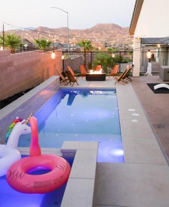 Mesquite Casa | Game Room - Heated Pool & Spa - Fire Pit - Golf
