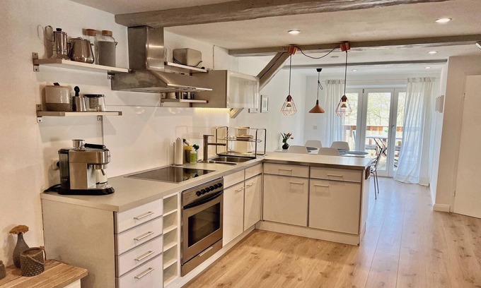 Suderdeich Apartamento | Apartamento amueblado con gusto **** en Biolandhof cerca del Mar del Norte