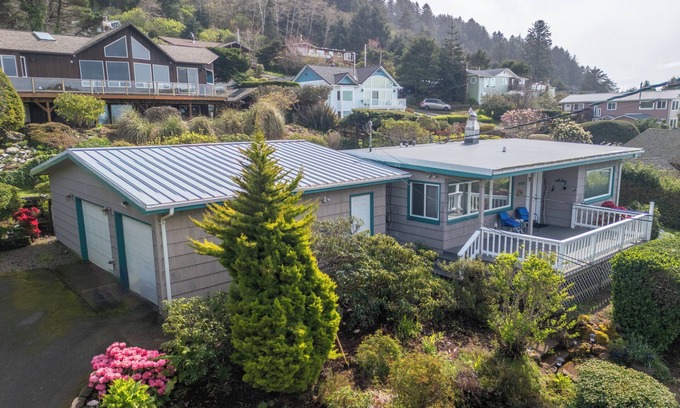 Yachats Casa | Garden Cottage (por el mar)