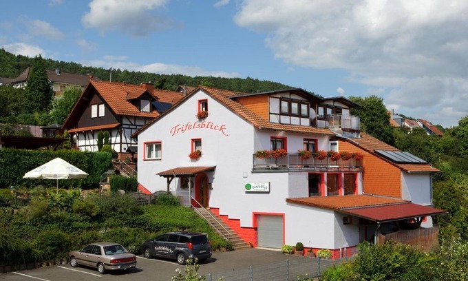 Wernersberg Cabaña | Gasthaus Trifelsblick - Habitación doble con ducha / WC