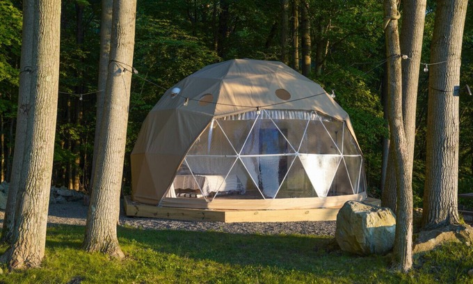 Vernon Alquiler De RV | Geodesic Glamping Dome