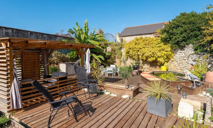 Deneze-sous-Doue Apartamento | Gite de la Ferme du Château 2 - Studio Climatisé