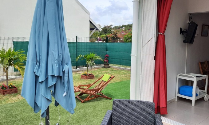 Sainte-Anne Apartamento | Sainte Anne: sol del sur - casa adosada en residencia