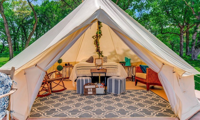 St Croix Falls Casa | Glamp Tent at Historic estate Big Rock Creek