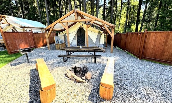 Idleyld Park Alquiler De RV | Glamping! Luxury Family Size Tent, Douglas County, Oregon