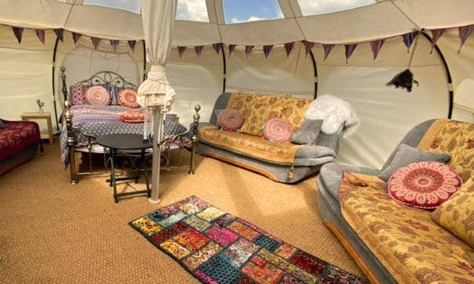 Wisbech Alquiler De RV | Valentina-Premium-Tienda de campaña-Baño Privado-Vista al Jardín