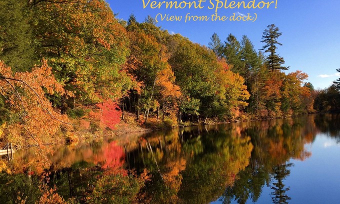 Ludlow Casa | HERMOSO LAGO DELANTERO - Esplendor de otoño - Entorno privado - ¡5 minutos para Okemo!