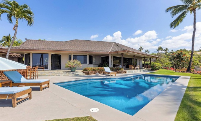 Kamuela Casa | Gorgeous private home with spectacular ocean views & private pool at Kohala Ranch