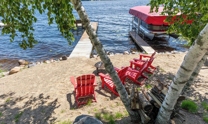 Lake Shore Cabina | Gorgeous private lake lot on Upper Gull for the perfect summer cabin getaway.