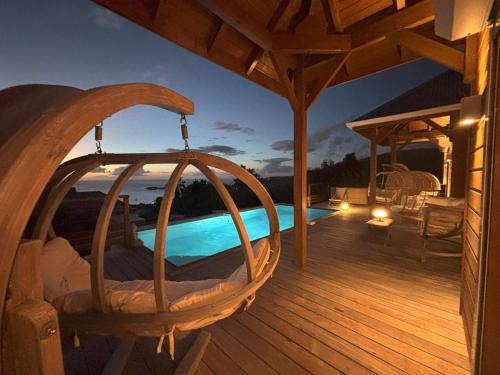 Bouillante Villa | Grandes villa & maison luxueuses 4 étoiles - vue mer face à la réserve Cousteau & jardin tropical