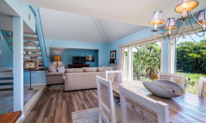 Spinnaker Beachhouses Villa | Great 2 Bedroom Spinnaker w/ Golf/Lagoon Views! Amenity Cards! Screen Porch!