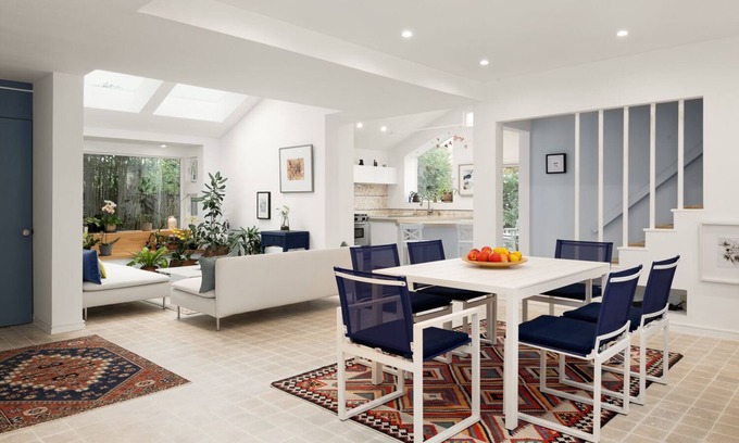 Redwood City Casa | Greek island inspired three bedroom home