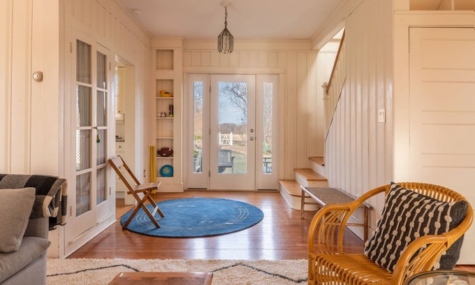 Greenport West Casa | Greenport, North Fork, playa, diseñador elegante, vistas al viñedo, lujo Hamptons