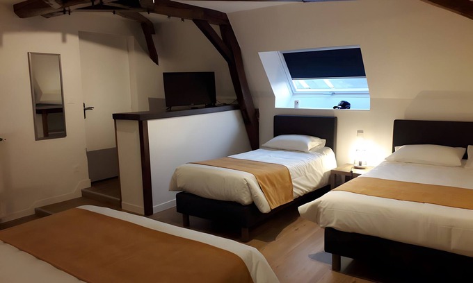 Laigne-en-Belin Cama Y Desayuno | Habitaciones de huéspedes 'Chambres Porshe' con terraza y jardín compartidos