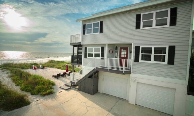 Indian Shores Casa | Frente al golfo en la playa - Sol, arena y agua serán su punto de vista desde todas las habitaciones